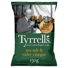 Tyrrells 감튀- Lightly Sea Salted Hand Cooked Crisps 40G